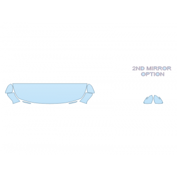 PAINT PROTECTION KIT - 2025 KIA SELTOS LX HOOD FENDERS MIRRORS 24 INCH - - PRECUT PPF CLEAR BRA WRAP