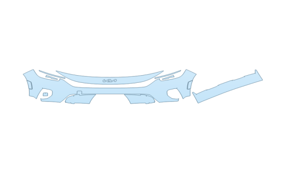 PAINT PROTECTION KIT - 2027 KIA SELTOS S BUMPER (MULTI PIECE) - PRECUT PPF CLEAR BRA WRAP