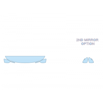 PAINT PROTECTION KIT - 2025 KIA SELTOS S HOOD FENDERS MIRRORS 12 INCH - (WRAPPED EDGES) - PRECUT PPF CLEAR BRA WRAP