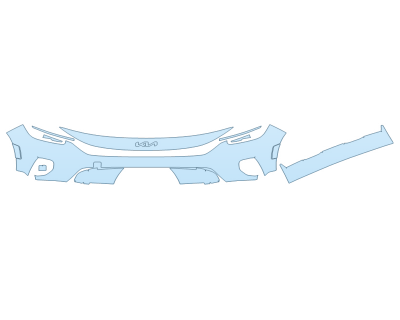 PAINT PROTECTION KIT - 2025 KIA SELTOS SX BUMPER (MULTI PIECE) - PRECUT PPF CLEAR BRA WRAP