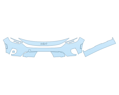 PAINT PROTECTION KIT - 2025 KIA SELTOS X-LINE BUMPER (MULTI PIECE) - PRECUT PPF CLEAR BRA WRAP