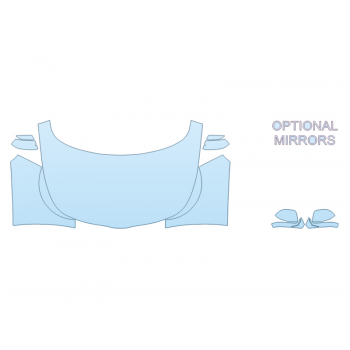 PAINT PROTECTION KIT - 2024 KIA SOUL EX PREMIUM FULL HOOD FENDERS MIRRORS  - (WRAPPED EDGES) - PRECUT PPF CLEAR BRA WRAP