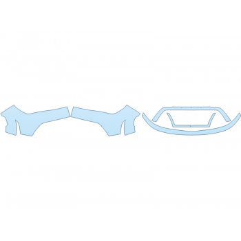 PAINT PROTECTION KIT - 2024 KIA SOUL EX+ BUMPER (MULTI PIECE) - PRECUT PPF CLEAR BRA WRAP