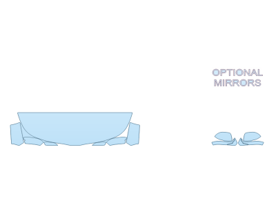 PAINT PROTECTION KIT - 2024 KIA SOUL EX+ HOOD FENDERS MIRRORS 24 INCH - (WRAPPED EDGES) - PRECUT PPF CLEAR BRA WRAP