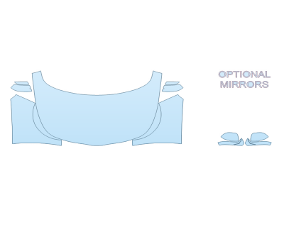 PAINT PROTECTION KIT - 2024 KIA SOUL EX+ FULL HOOD FENDERS MIRRORS - PRECUT PPF CLEAR BRA WRAP