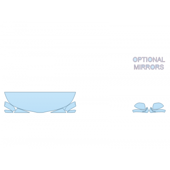 PAINT PROTECTION KIT - 2024 KIA SOUL GT LINE LIMITED HOOD FENDERS MIRRORS 18 INCH - (WRAPPED EDGES) - PRECUT PPF CLEAR BRA WRAP