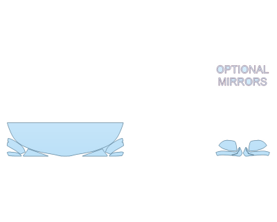 PAINT PROTECTION KIT - 2024 KIA SOUL GT LINE LIMITED HOOD FENDERS MIRRORS 18 INCH - (WRAPPED EDGES) - PRECUT PPF CLEAR BRA WRAP