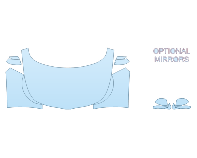 PAINT PROTECTION KIT - 2024 KIA SOUL GT LINE LIMITED FULL HOOD FENDERS MIRRORS  - (WRAPPED EDGES) - PRECUT PPF CLEAR BRA WRAP