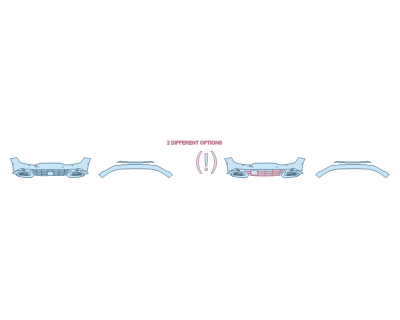 PAINT PROTECTION KIT - 2024 KIA SPORTAGE LX BUMPER (MULTI PIECE) - SENSORS - PRECUT PPF CLEAR BRA WRAP