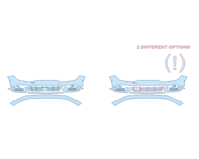 PAINT PROTECTION KIT - 2024 KIA SPORTAGE LX BUMPER - SENSORS - PRECUT PPF CLEAR BRA WRAP