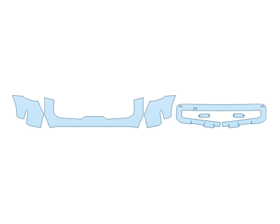PAINT PROTECTION KIT - 2025 KIA TELLURIDE SX LIMITED BUMPER (MULTI PIECE) - PRECUT PPF CLEAR BRA WRAP