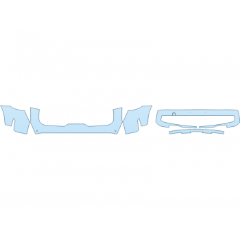 PAINT PROTECTION KIT - 2024 KIA TELLURIDE SX PRESTIGE BUMPER - PRECUT PPF CLEAR BRA WRAP