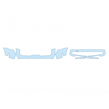 PAINT PROTECTION KIT - 2024 KIA TELLURIDE SX PRESTIGE BUMPER (MULTI PIECE) - PRECUT PPF CLEAR BRA WRAP