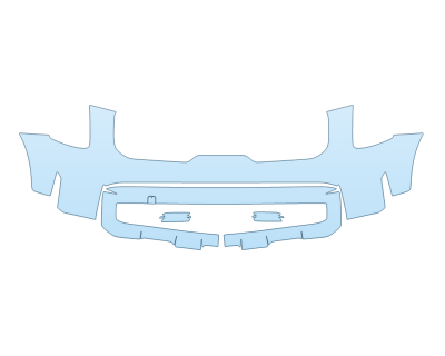 PAINT PROTECTION KIT - 2025 KIA TELLURIDE SX PRESTIGE X-LINE BUMPER - PRECUT PPF CLEAR BRA WRAP