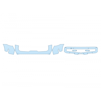 PAINT PROTECTION KIT - 2024 KIA TELLURIDE SX X-LINE BUMPER (MULTI PIECE) - SENSORS - PRECUT PPF CLEAR BRA WRAP