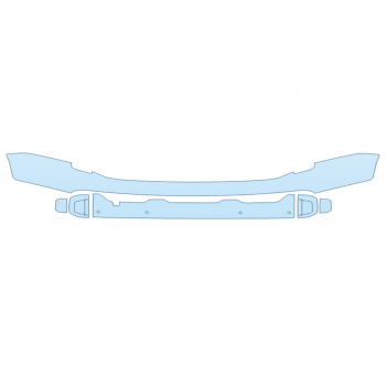 PAINT PROTECTION KIT - 2024 KIA TELLURIDE X-LINE REAR BUMPER - SENSORS - PRECUT PPF CLEAR BRA WRAP