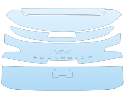 PAINT PROTECTION KIT - 2024 KIA TELLURIDE X-LINE REAR HATCH - PRECUT PPF CLEAR BRA WRAP