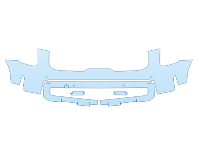 PAINT PROTECTION KIT - 2024 KIA TELLURIDE X-PRO BUMPER - SENSORS - PRECUT PPF CLEAR BRA WRAP