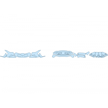 PAINT PROTECTION KIT - 2024 LAMBORGHINI HURACAN STERRATO BUMPER (MULTI PIECE) - PRECUT PPF CLEAR BRA WRAP