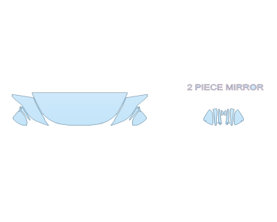 PAINT PROTECTION KIT - 2024 LEXUS RZ 450E LUXURY HOOD FENDERS MIRRORS 24 INCH - (WRAPPED EDGES) - PRECUT PPF CLEAR BRA WRAP