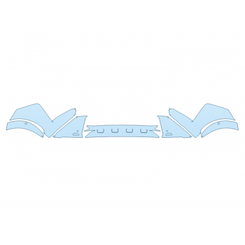 PAINT PROTECTION KIT - 2024 LEXUS RZ 450E PREMIUM BUMPER (MULTI PIECE) - SENSORS - PRECUT PPF CLEAR BRA WRAP