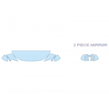 PAINT PROTECTION KIT - 2024 LEXUS RZ 450E PREMIUM HOOD FENDERS MIRRORS 18 INCH - (WRAPPED EDGES) - PRECUT PPF CLEAR BRA WRAP