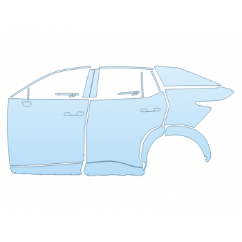 PAINT PROTECTION KIT - 2024 LEXUS RZ 450E PREMIUM DRIVER SIDE - PRECUT PPF CLEAR BRA WRAP