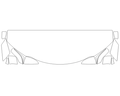 2024 LEXUS UX 250H BASE HOOD FENDERS MIRRORS 24 INCH - (WRAPPED EDGES)