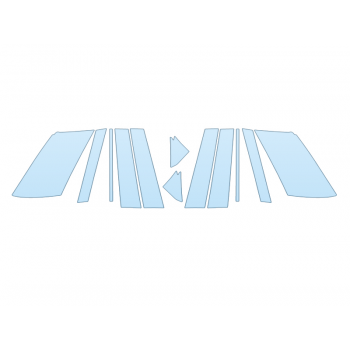 PAINT PROTECTION KIT - 2025 LINCOLN AVIATOR GRAND TOURING B PILLARS - PRECUT PPF CLEAR BRA WRAP