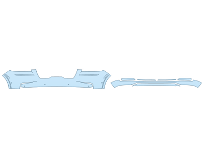 2024 LINCOLN AVIATOR STANDARD BUMPER (MULTI PIECE) - SENSORS