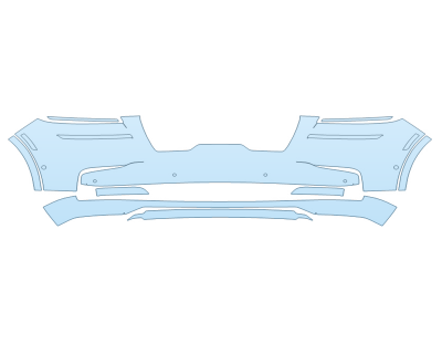 PAINT PROTECTION KIT - 2025 LINCOLN AVIATOR STANDARD BUMPER - SENSORS - PRECUT PPF CLEAR BRA WRAP