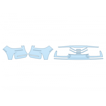 PAINT PROTECTION KIT - 2025 LINCOLN CORSAIR GRAND TOURING BUMPER (MULTI PIECE) - PRECUT PPF CLEAR BRA WRAP