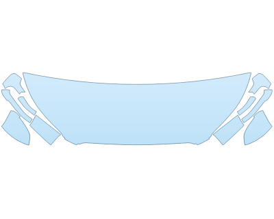 PAINT PROTECTION KIT - 2025 LINCOLN CORSAIR PREMIERE HOOD FENDERS MIRRORS 24 INCH - (WRAPPED EDGES) - PRECUT PPF CLEAR BRA WRAP