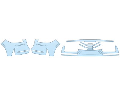 PAINT PROTECTION KIT - 2025 LINCOLN CORSAIR RESERVE BUMPER (MULTI PIECE) - PRECUT PPF CLEAR BRA WRAP