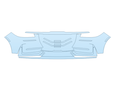 PAINT PROTECTION KIT - 2025 LINCOLN CORSAIR STANDARD BUMPER - PRECUT PPF CLEAR BRA WRAP