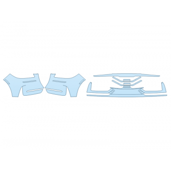 PAINT PROTECTION KIT - 2025 LINCOLN CORSAIR STANDARD BUMPER (MULTI PIECE) - PRECUT PPF CLEAR BRA WRAP