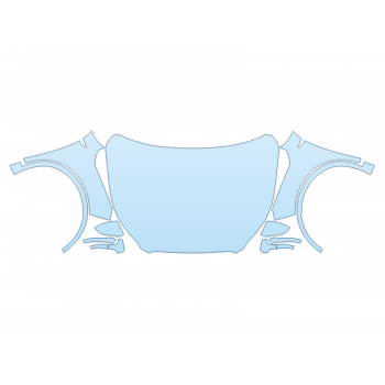 PAINT PROTECTION KIT - 2024 LINCOLN CORSAIR STANDARD FULL HOOD FENDERS MIRRORS - PRECUT PPF CLEAR BRA WRAP