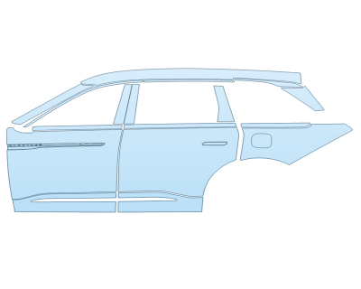 PAINT PROTECTION KIT - 2024 LINCOLN NAUTILUS BLACK LABEL DRIVER SIDE - PRECUT PPF CLEAR BRA WRAP