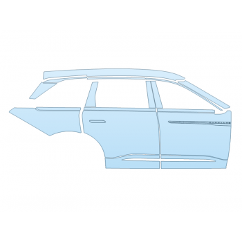 PAINT PROTECTION KIT - 2024 LINCOLN NAUTILUS BLACK LABEL PASSENGER SIDE - PRECUT PPF CLEAR BRA WRAP