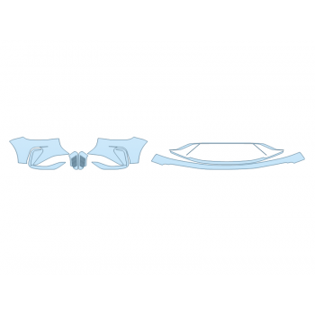 PAINT PROTECTION KIT - 2025 LINCOLN NAUTILUS PREMIERE BUMPER (MULTI PIECE) - PRECUT PPF CLEAR BRA WRAP