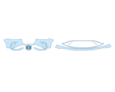 PAINT PROTECTION KIT - 2024 LINCOLN NAUTILUS PREMIERE BUMPER (MULTI PIECE) - PRECUT PPF CLEAR BRA WRAP