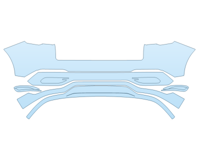 PAINT PROTECTION KIT - 2024 LINCOLN NAUTILUS PREMIERE REAR BUMPER - PRECUT PPF CLEAR BRA WRAP