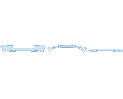 PAINT PROTECTION KIT - 2024 LINCOLN NAUTILUS PREMIERE REAR BUMPER (MULTI PIECE) - PRECUT PPF CLEAR BRA WRAP