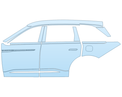 PAINT PROTECTION KIT - 2024 LINCOLN NAUTILUS PREMIERE DRIVER SIDE - PRECUT PPF CLEAR BRA WRAP