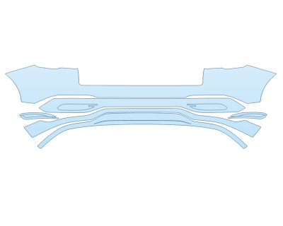 PAINT PROTECTION KIT - 2024 LINCOLN NAUTILUS RESERVE REAR BUMPER - PRECUT PPF CLEAR BRA WRAP