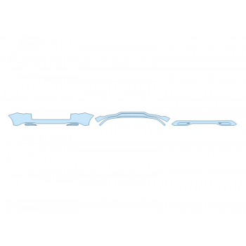 PAINT PROTECTION KIT - 2024 LINCOLN NAUTILUS RESERVE REAR BUMPER (MULTI PIECE) - PRECUT PPF CLEAR BRA WRAP