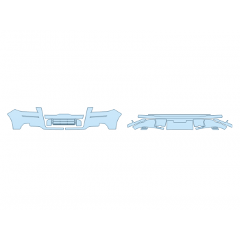 PAINT PROTECTION KIT - 2024 LINCOLN NAVIGATOR BLACK LABEL BUMPER (MULTI PIECE) - PRECUT PPF CLEAR BRA WRAP