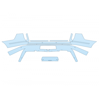 PAINT PROTECTION KIT - 2024 LINCOLN NAVIGATOR BLACK LABEL REAR BUMPER - SENSORS - PRECUT PPF CLEAR BRA WRAP