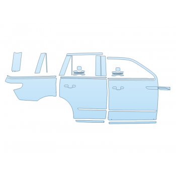 PAINT PROTECTION KIT - 2024 LINCOLN NAVIGATOR BLACK LABEL PASSENGER SIDE - PRECUT PPF CLEAR BRA WRAP