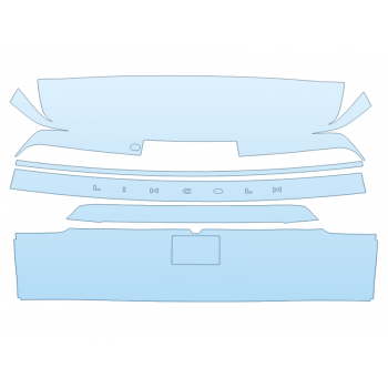 PAINT PROTECTION KIT - 2024 LINCOLN NAVIGATOR BLACK LABEL TAILGATE KIT - WITH EMBLEMS - PRECUT PPF CLEAR BRA WRAP